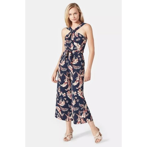 JOIE Trenity Floral Halter Jumpsuit 2 NEW $348